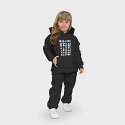 Детский костюм оверсайз LDR Glitch, цвет: черный — фото 2