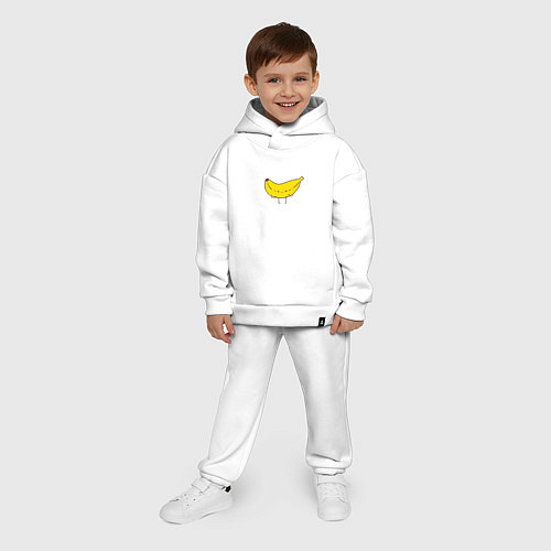 Детский костюм оверсайз RUSH BANANA / Белый – фото 4