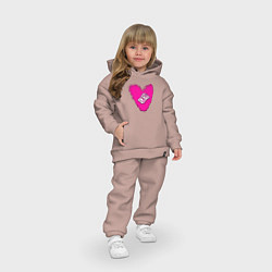Детский костюм оверсайз ALLASTASIZ, цвет: пыльно-розовый — фото 2