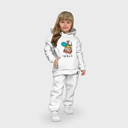Детский костюм оверсайз TESLA ТЕСЛА Z, цвет: белый — фото 2