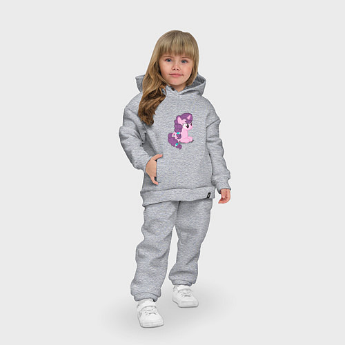 Детский костюм оверсайз Pony Pink Mammal Purple - Litt / Меланж – фото 3