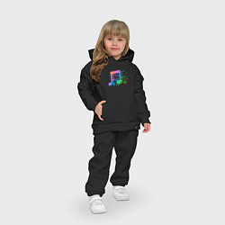 Детский костюм оверсайз I LOVE MUSIC DJ Z, цвет: черный — фото 2