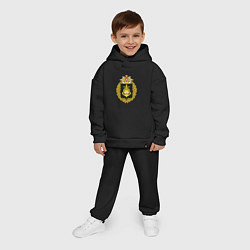 Детский костюм оверсайз ТИХООКЕАНСКИЙ ФЛОТ ВМФ, цвет: черный — фото 2