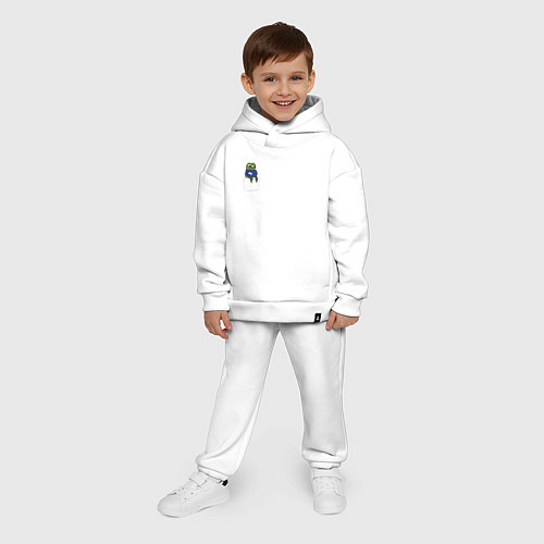 Детский костюм оверсайз Pepe Thinking room / Белый – фото 4