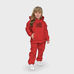 Детский костюм оверсайз Dl, цвет: красный — фото 2