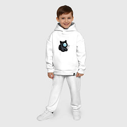 Детский костюм оверсайз Among Us, цвет: белый — фото 2