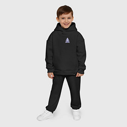 Детский костюм оверсайз ВМФ якорь, цвет: черный — фото 2