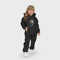 Детский костюм оверсайз Пугало, цвет: черный — фото 2