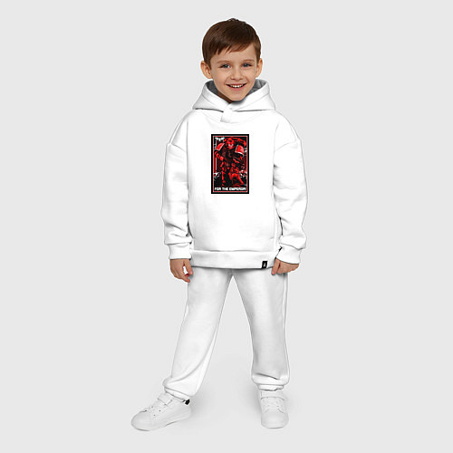 Детский костюм оверсайз Постер За Императора! красны / Белый – фото 4