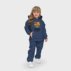 Детский костюм оверсайз Barcelona Football Club, цвет: тёмно-синий — фото 2
