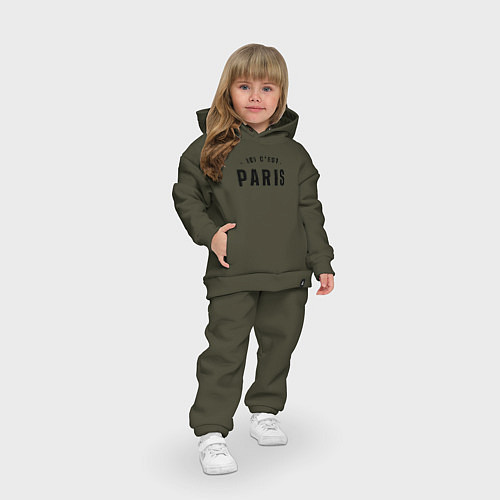 Детский костюм оверсайз ICI CEST PARIS МЕССИ / Хаки – фото 3