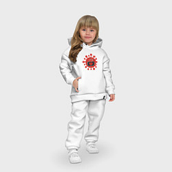Детский костюм оверсайз Вирус, цвет: белый — фото 2