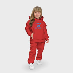 Детский костюм оверсайз Team Pfizer, цвет: красный — фото 2