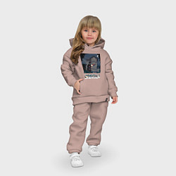 Детский костюм оверсайз Amlie Poulain Амели ночь гном, цвет: пыльно-розовый — фото 2