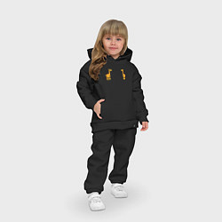 Детский костюм оверсайз Жираф, цвет: черный — фото 2