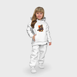 Детский костюм оверсайз Мотокросс в деле, цвет: белый — фото 2