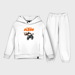 Детский костюм оверсайз KTM МОТОКРОСС Z, цвет: белый