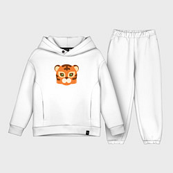 Детский костюм оверсайз Cute Tiger, цвет: белый