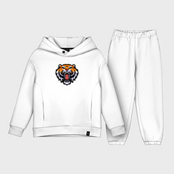 Детский костюм оверсайз Tiger Head, цвет: белый