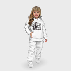 Детский костюм оверсайз Луффи и Зоро вместе, цвет: белый — фото 2