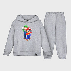 Детский костюм оверсайз Mario Bros, цвет: меланж