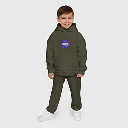Детский костюм оверсайз Pepe Pepe space Nasa, цвет: хаки — фото 2
