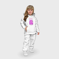 Детский костюм оверсайз Кальмар с лого, цвет: белый — фото 2