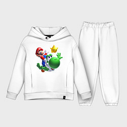 Детский костюм оверсайз Mario&Yoshi, цвет: белый