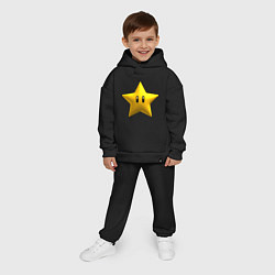Детский костюм оверсайз PowStar, цвет: черный — фото 2