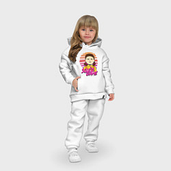 Детский костюм оверсайз Doll Squid Game, цвет: белый — фото 2