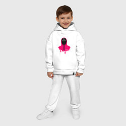 Детский костюм оверсайз Pink Overseer, цвет: белый — фото 2