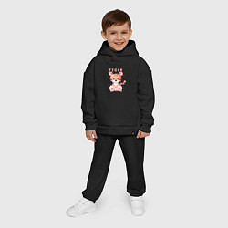 Детский костюм оверсайз Cute little tiger, цвет: черный — фото 2