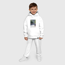 Детский костюм оверсайз QR-Будущее, цвет: белый — фото 2