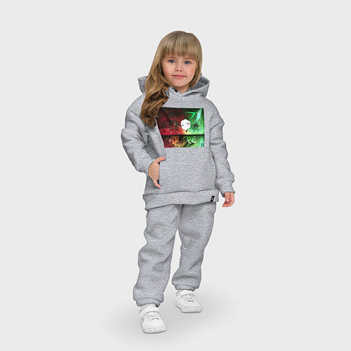 Детский костюм оверсайз Аста и Юно Черный Клевер Манга / Меланж – фото 3