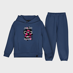 Детский костюм оверсайз Squid gameguard-killer, цвет: тёмно-синий