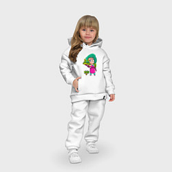 Детский костюм оверсайз LOLA BRAWLSTARS, цвет: белый — фото 2