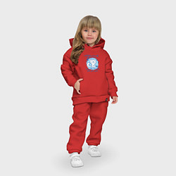 Детский костюм оверсайз Котенок 01, цвет: красный — фото 2