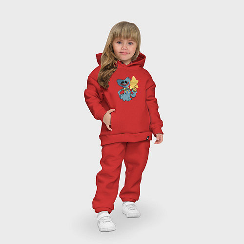 Детский костюм оверсайз Huggy Wuggy Playtime / Красный – фото 3