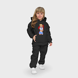 Детский костюм оверсайз Хвост Люси, цвет: черный — фото 2