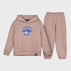 Детский костюм оверсайз Нью Йорк Рейнджерс, New York Rangers, цвет: пыльно-розовый