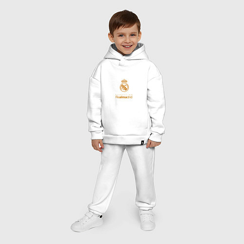 Детский костюм оверсайз Real Madrid Logo / Белый – фото 4
