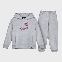 Детский костюм оверсайз Washington Nationals - baseball team!, цвет: меланж