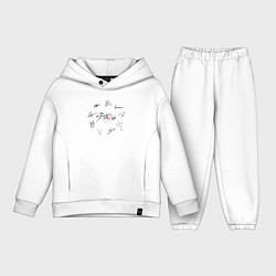 Детский костюм оверсайз STRAY KIDS АВТОГРАФЫ ЧЁРНЫЙ
