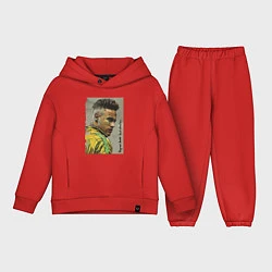 Детский костюм оверсайз Neymar Junior - Brazil national team, цвет: красный