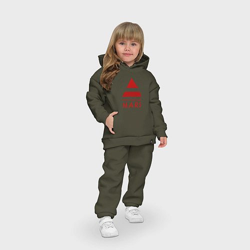 Детский костюм оверсайз 30 Seconds to Mars - Рок / Хаки – фото 3