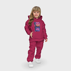 Детский костюм оверсайз Аркейн эксклюзивный дизайн 2022, цвет: маджента — фото 2