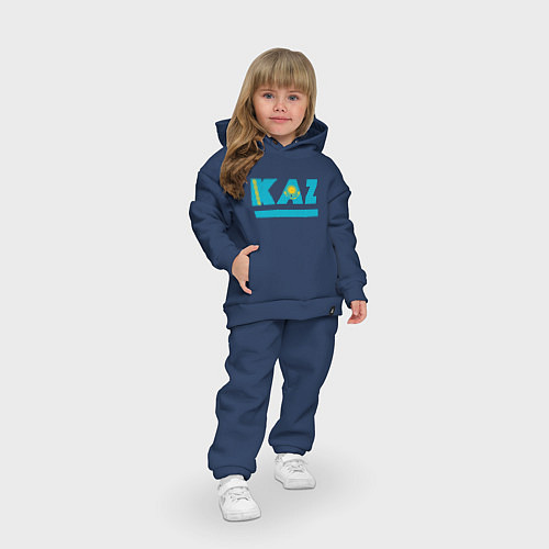 Детский костюм оверсайз KAZ / Тёмно-синий – фото 3