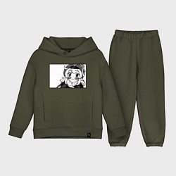 Детский костюм оверсайз Кли глазки ангела Геншин Импакт, цвет: хаки