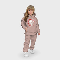 Детский костюм оверсайз Дзюдо - Стиль, цвет: пыльно-розовый — фото 2