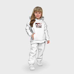 Детский костюм оверсайз Пламенная Бригада Пожарных Fire Force, цвет: белый — фото 2